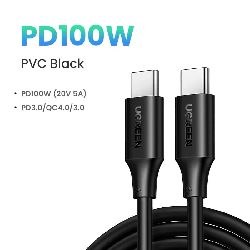 UGREEN USB C vers USB C câble PD100W pour iPhone 17 16 15 MacBook pour Samsung Galaxy S25 5A e-marke