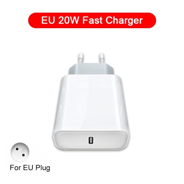 Pour iphonePD 20W USB chargeur de téléphone chargeur rapide pour iPhone iPad Samsung OnePlus mur ada