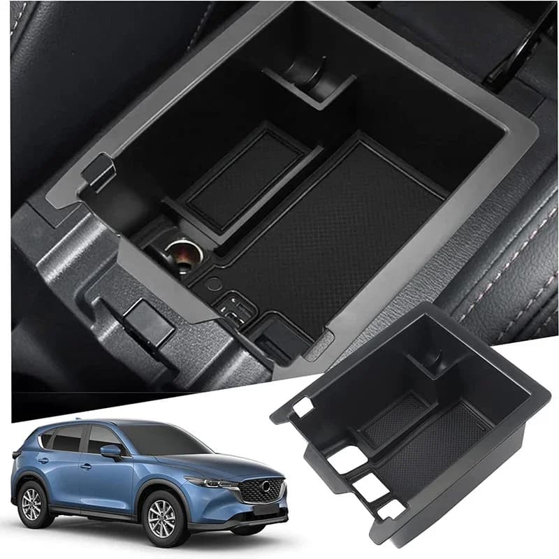 Plateau organisateur d'accessoires pour console centrale, compatible avec Mazda CX-5 2017-2023, plat