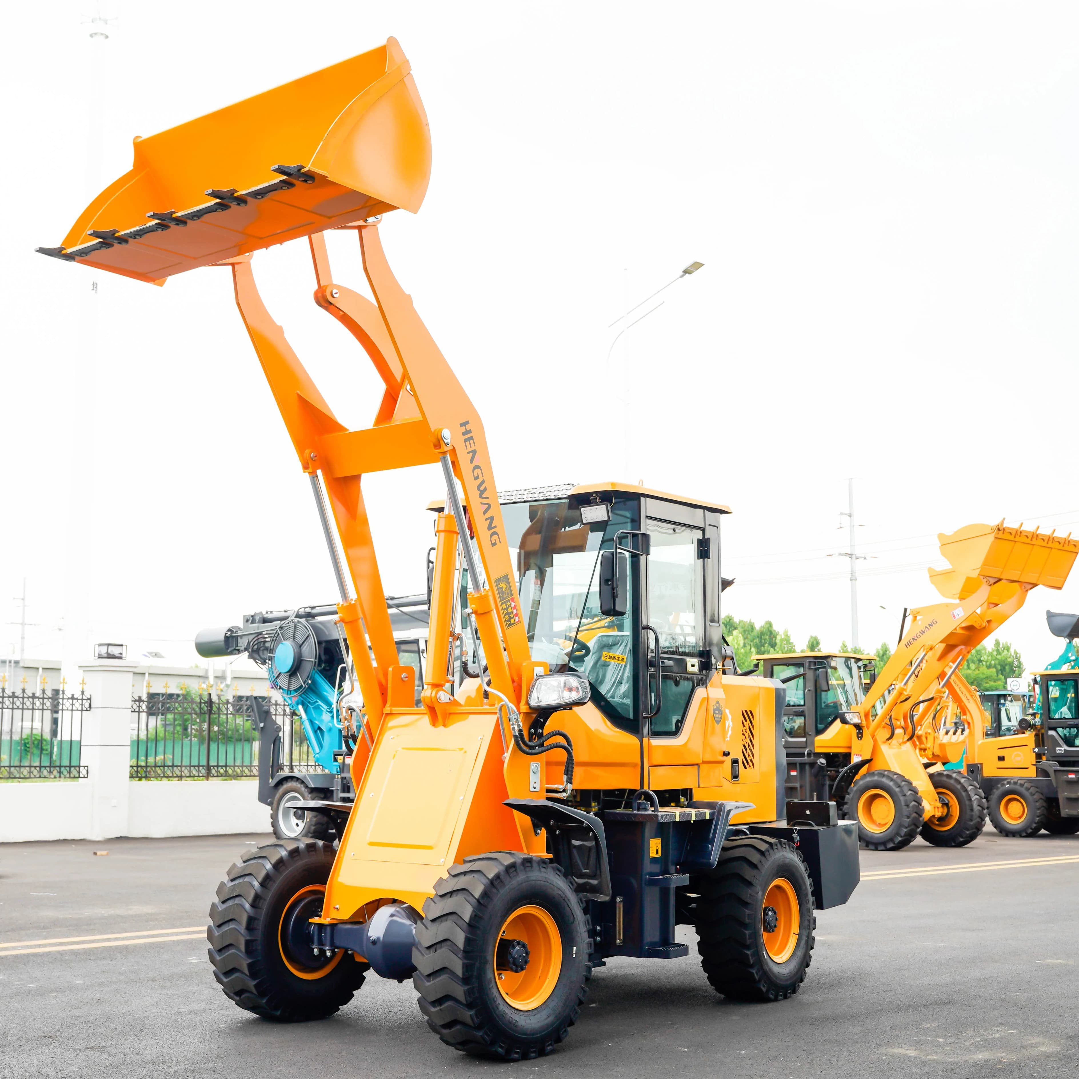 Chargeuse sur pneus 4x4, 1 tonne, 1.2 tonnes, mini-pelle Diesel compacte pour machines de constructi