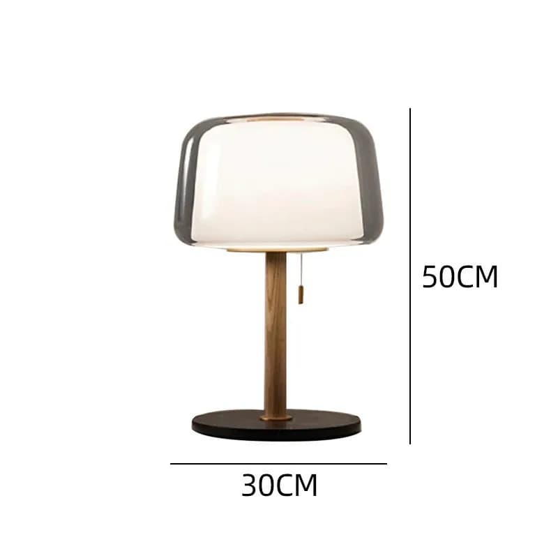 Lampe de chevet LED en verre, style nordique français, haut de gamme, Style crème Simple, Design mod