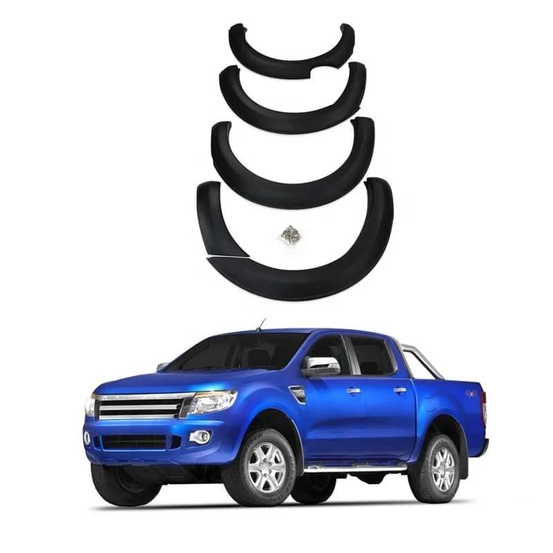 Évasement de garde-boue de roue d'arc de conception OEM, accessoires extérieurs noirs pour Ford Rang