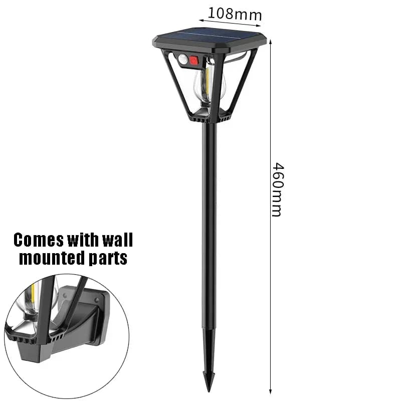 1/4 pièces capteur de mouvement solaire lumière extérieure éclairage étanche double usage lampe de p