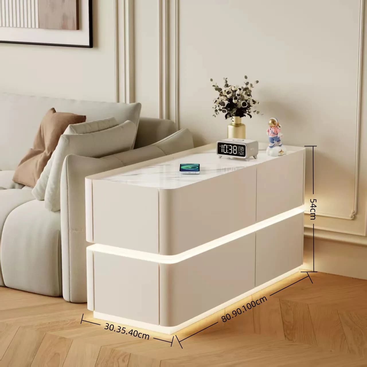 Lampe nordique Table De chevet chevet chambre article organisateur Table De chevet luxe plancher Mes