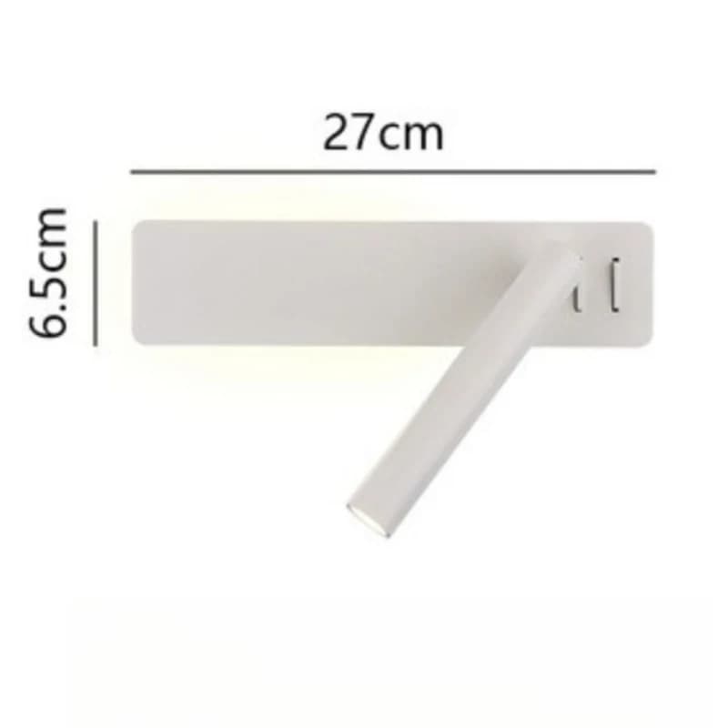 Mur LED lampe de lecture pour chambre hôtel minimaliste nuit livre lampe Rotation chevet applique mu
