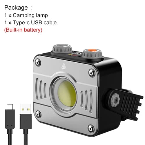 Asafee-Lampe de camping COB LED sous LM Tiki, lumière chaude blanche à gradation continue, IPtage ét