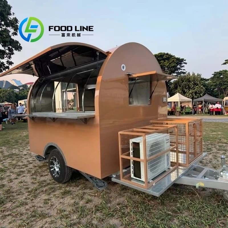 Remorque de hamburger de cuisine complète, camion de nourriture Mobile pour la restauration de fête 