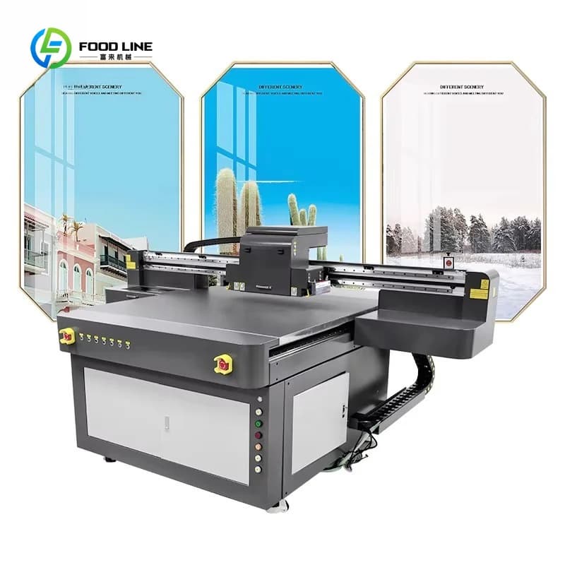 Machine d'impression UV industrielle pour tôles métalliques, PVC, plastique, acrylique, verre, matér