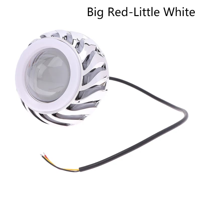Lampe LED Halo pour moto, lampe spot, lumière blanche, lentille de budgétaire pour touristes, lampe 