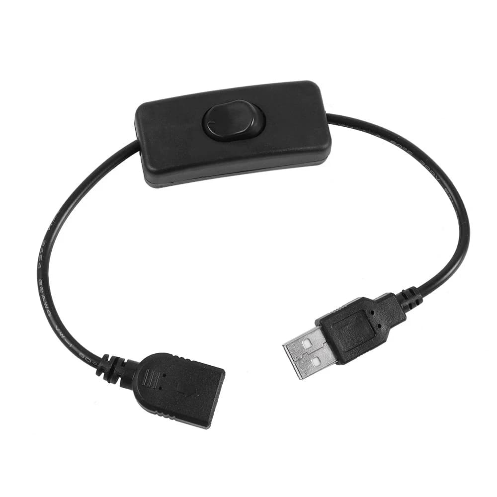 Câble USB avec interrupteur marche/arrêt, câble d'extension pour lampe USB, adaptateur de ligne d'al