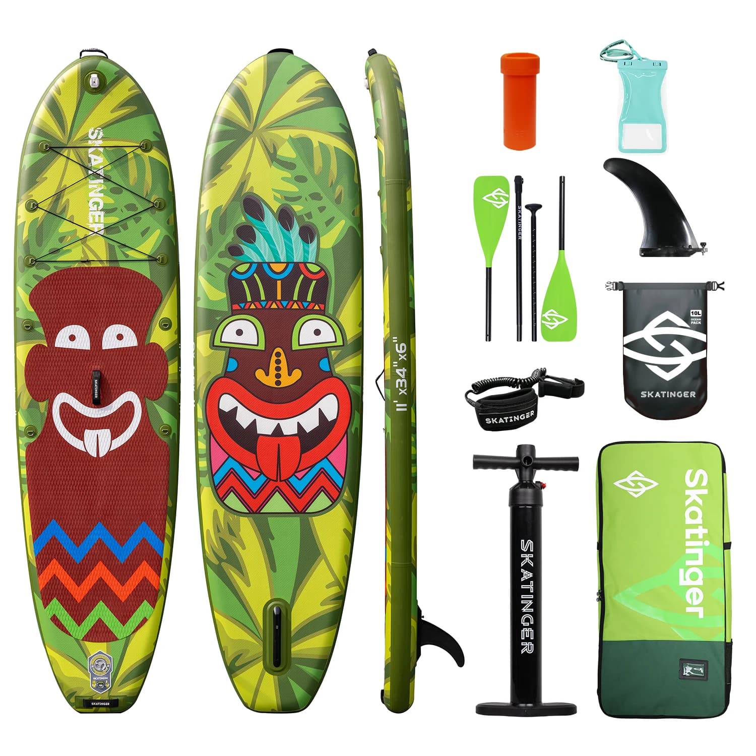 Planche à pagaie gonflable Skatinger Sup Paddleboard Surfboard De Pesca, planche à pagaie Stand Up P