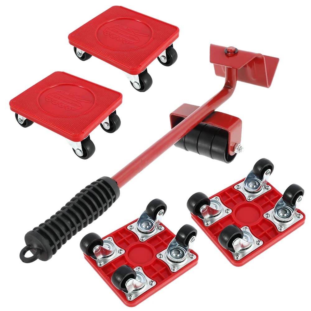 Ensemble de rouleaux de Transport mobiles pour meubles, 5 pièces, lève-meubles robuste, appareil per