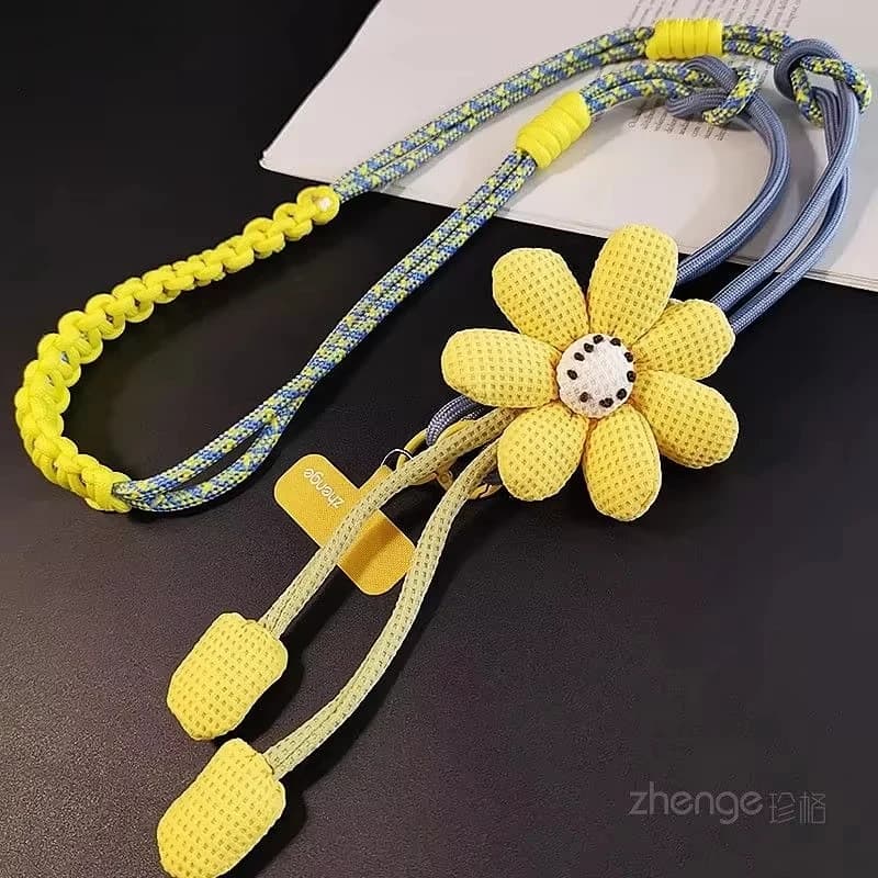 Dessin animé créatif téléphone portable lanière universelle bandoulière longue corde lanière corde d