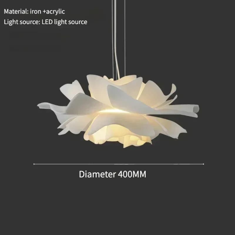Lampe suspendue à fleurs pour chambre à coucher, style nordique, moderne, pour restaurant, maison d'