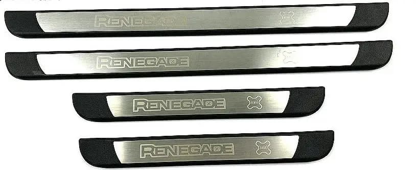 Accessoires de voiture pour Jeep Renegade 2015 2016 2017 2018 2019 2020 : Couvre-seuils de porte, ba