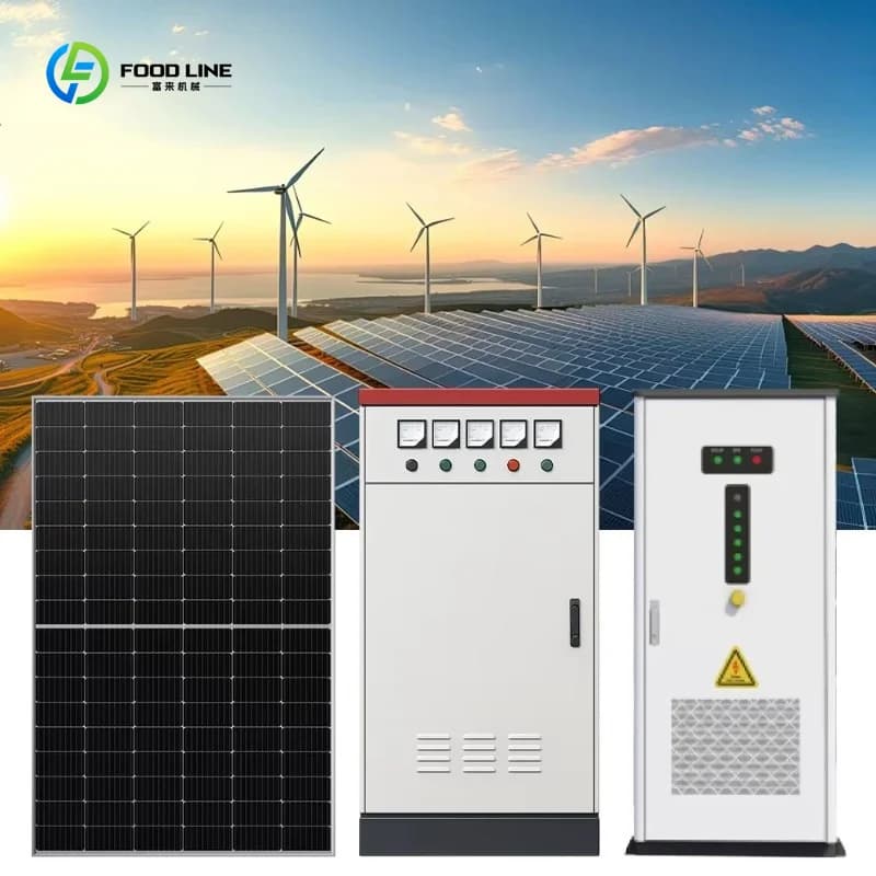 Système d'énergie solaire hybride connecté au réseau 25-250 kW, panneaux photovoltaïques, contrôleur