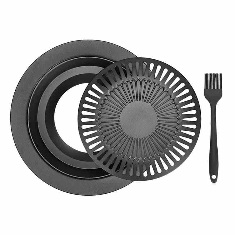 Barbecue portable coréen sans fumée pour l'extérieur, plaque de cuisson à gaz domestique sans fumée,