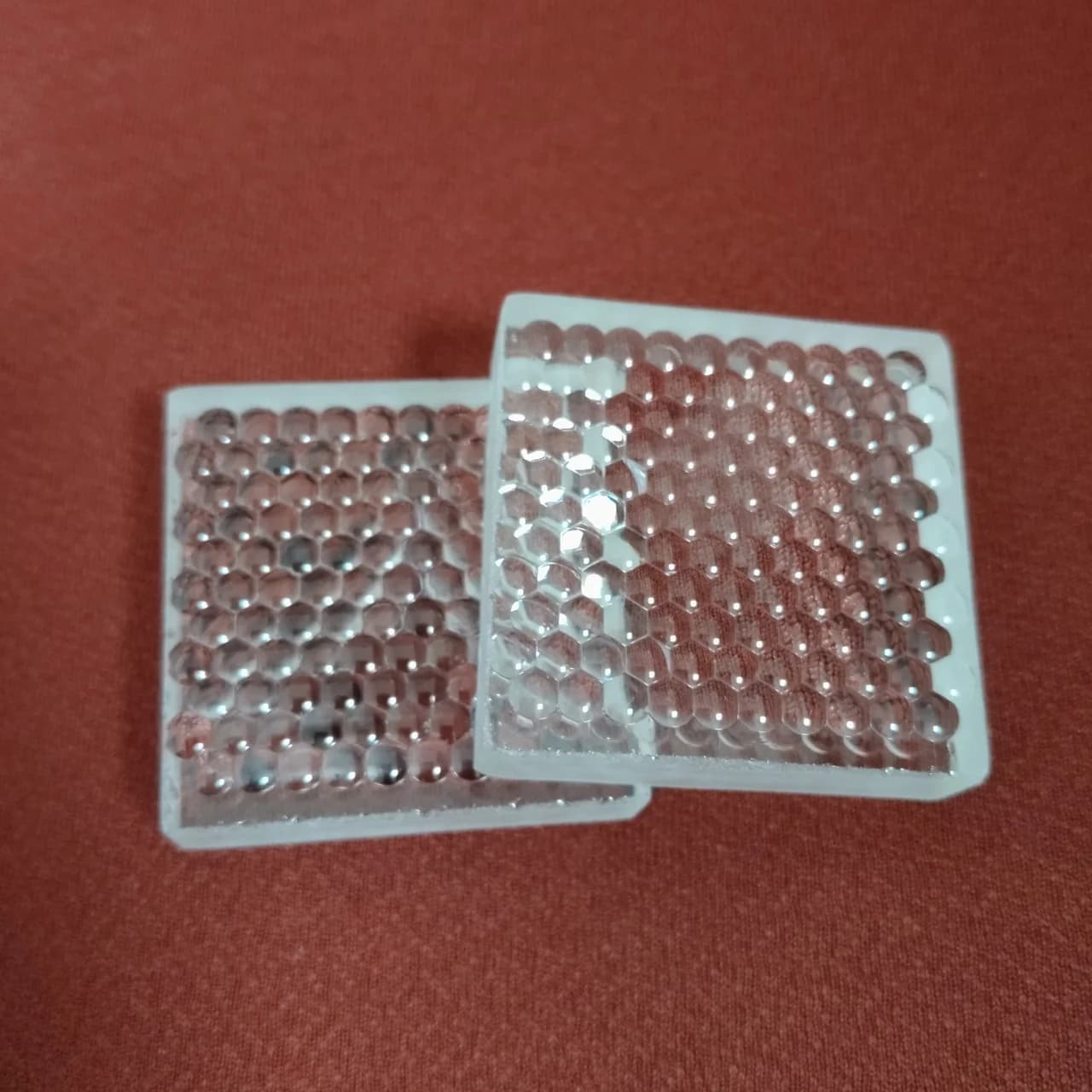 Lentille carrée 40x40mm à effet Fly Eye, condenseur Fresnel en verre haute efficacité pour projecteu