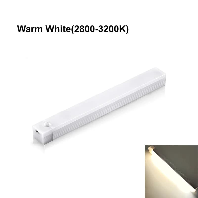 Capteur de mouvement LED lumières d'armoire USB Rechargeable Induction veilleuses sans fil Portable 