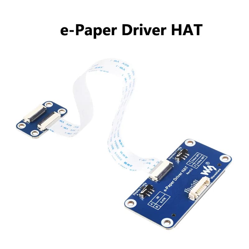 Le chapeau de pilote E-Paper universel prend en charge divers panneaux bruts Waveshare SPI E-Paper