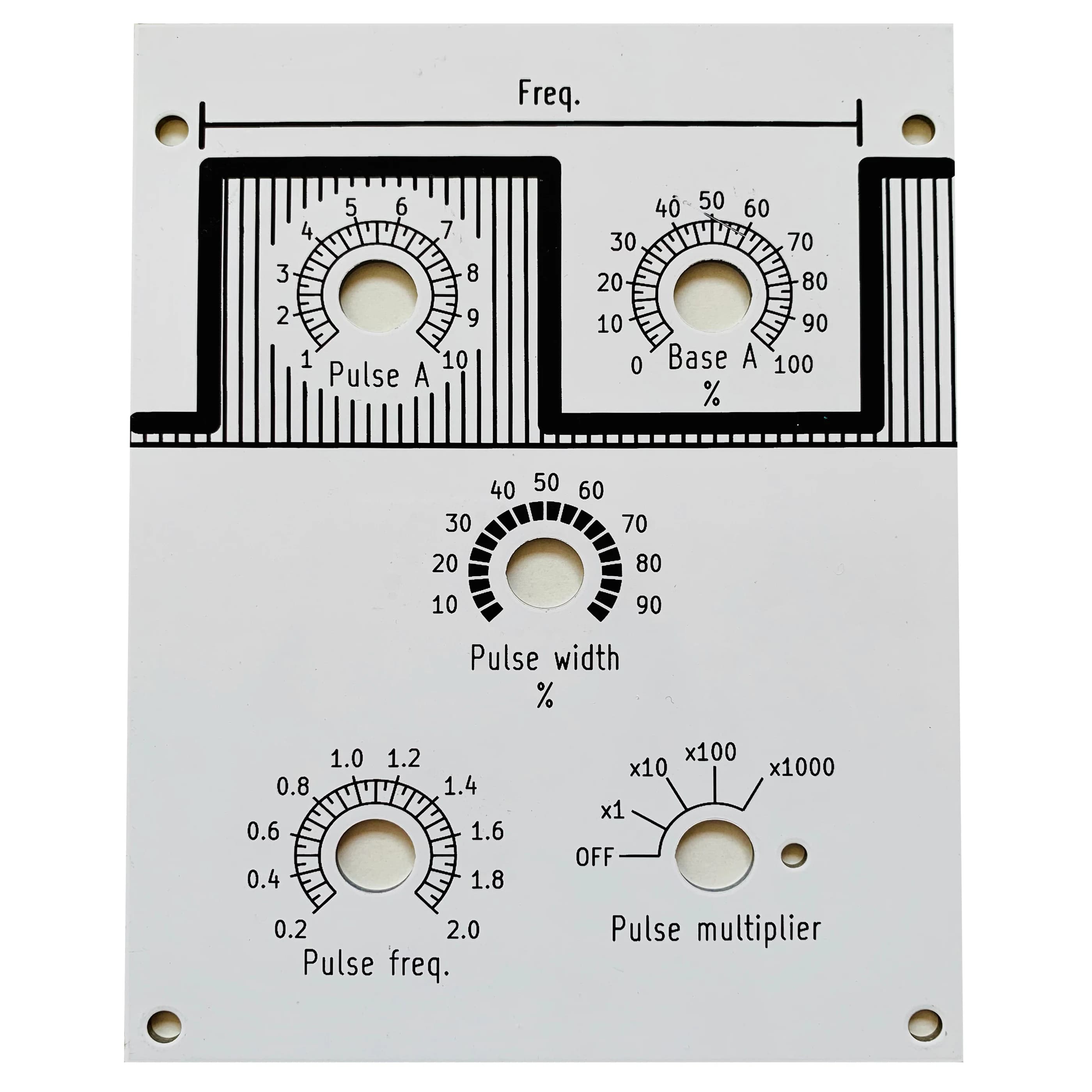 Cartes PCB du panneau avant, masque blanc, contrôle des informations et des données, sérigraphie noi