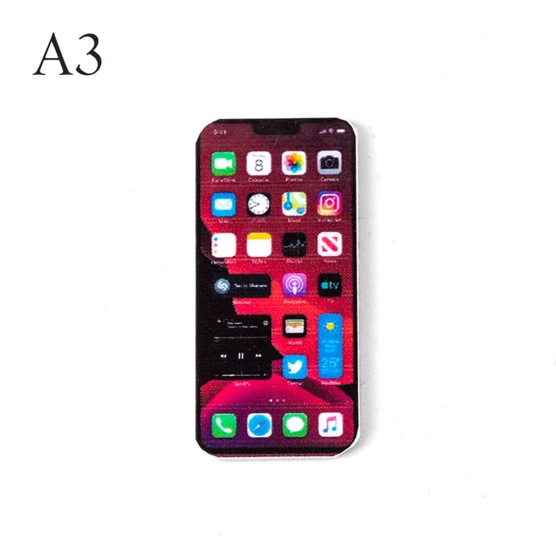 Téléphone portable l'inventaire pour maison de course, accessoires de décoration, iPhone modèle, boî