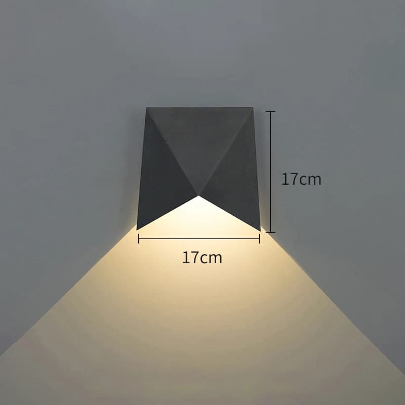 Applique murale extérieure étanche lampes murales LED en aluminium noir blanc applique murale extéri