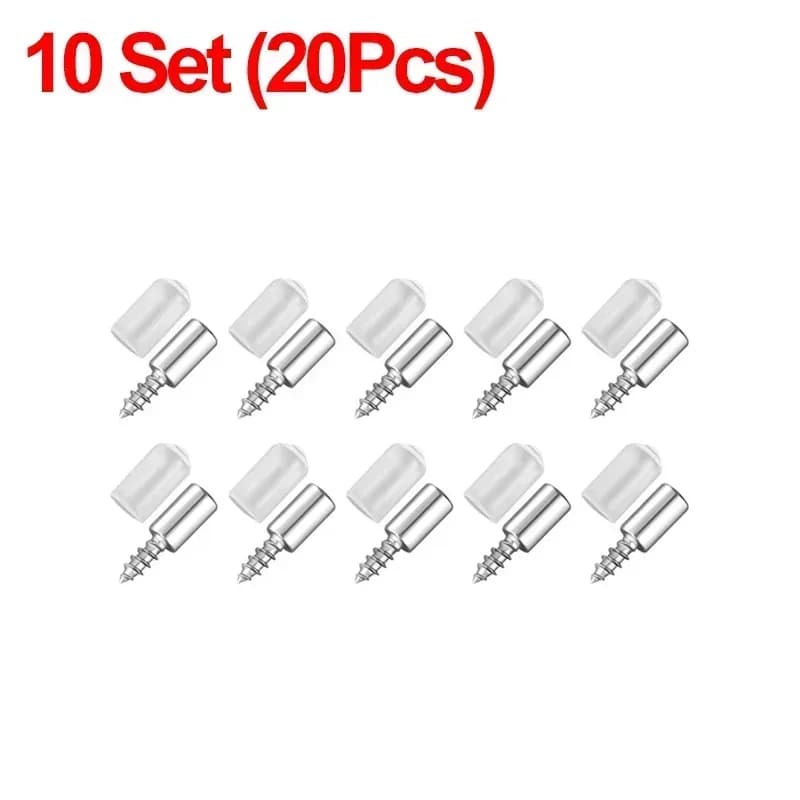 Support de plaque à vis autotaraudeuses, 100/10 pièces, supports de Septum de garde-robe, chevilles 