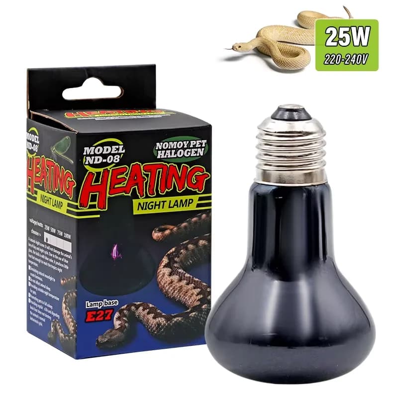 Lampe chauffante pour animaux de compagnie E27 lampe de nuit pour lampe serpent amphibien chaleur Re