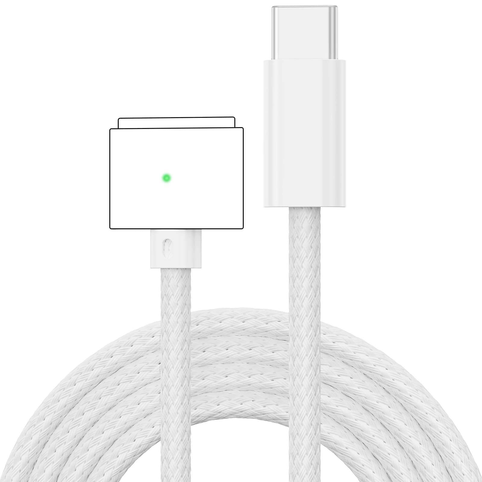 Câble de chargeur magnétique USB Type C vers MagSafe 3, 140W PD, Charge rapide pour Macbook Pro 14 1