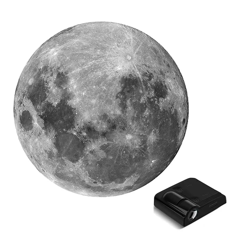 Projecteur Galaxie Plafond Lune Terre, Lampe d'Ambiance Ciel Étoilé, Veilleuse Romantique pour Décor