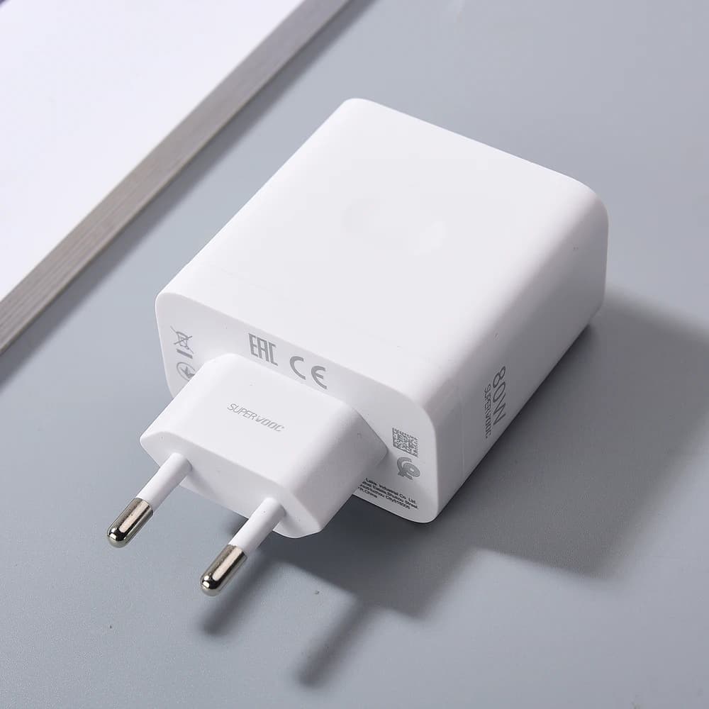 OPPO 80W SuperVOOC chargeur ue adaptateur d'alimentation de charge rapide câble USB C pour OPPO Reno