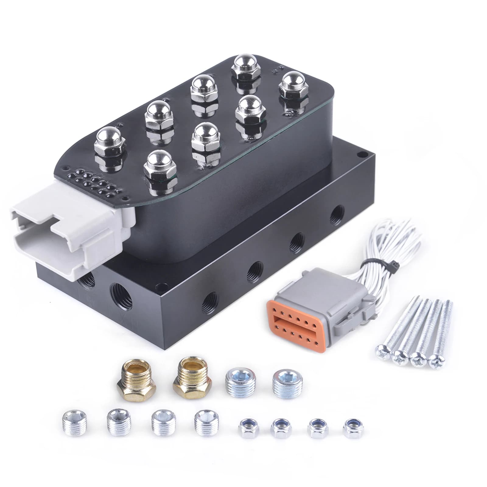 Électrovanne universelle 12v 8 vannes, collecteur de Suspension pneumatique 0-200 PSI, accessoires d