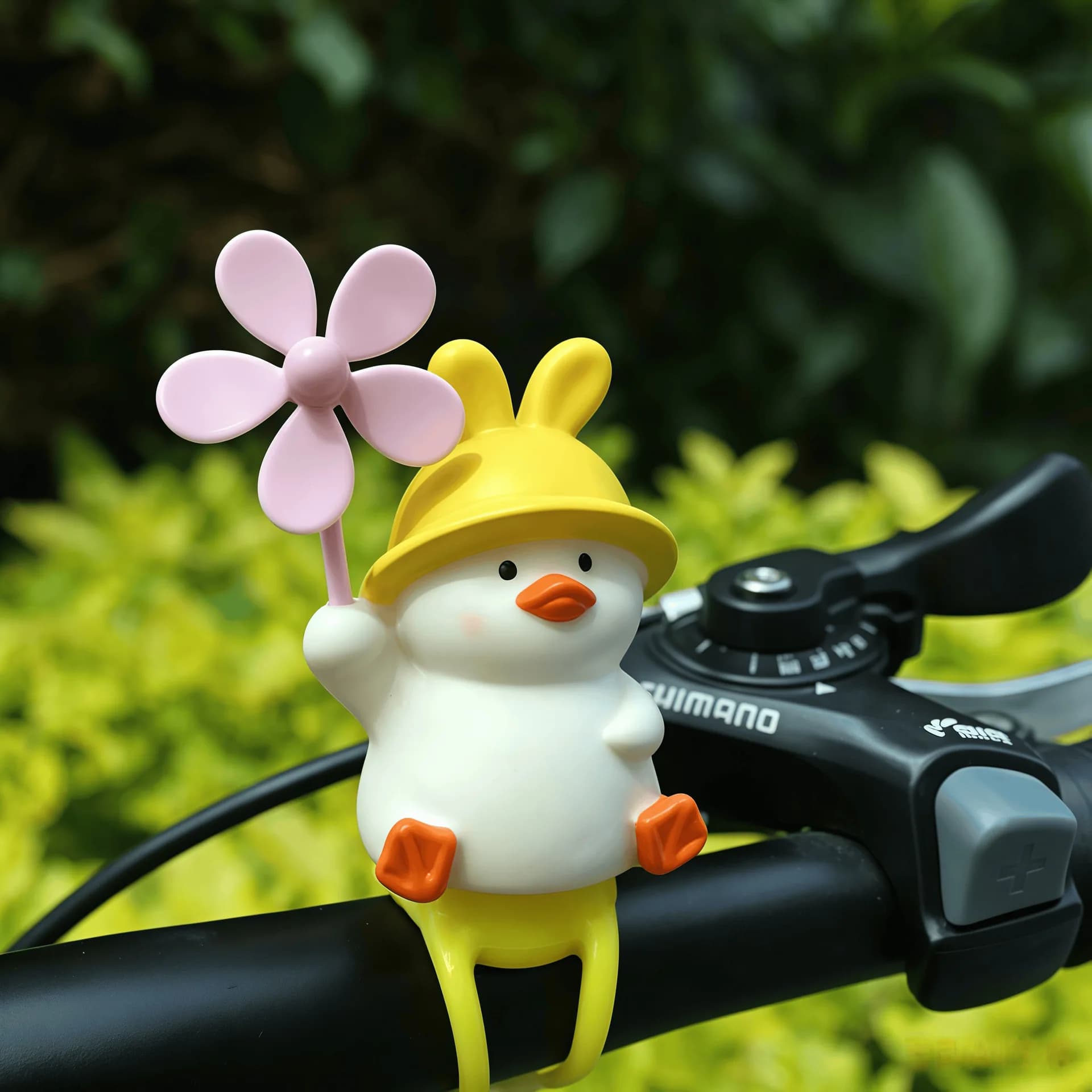Adorable accessoire de vélo électrique en forme de canard jaune - Décoration de vélo à pédale faite 