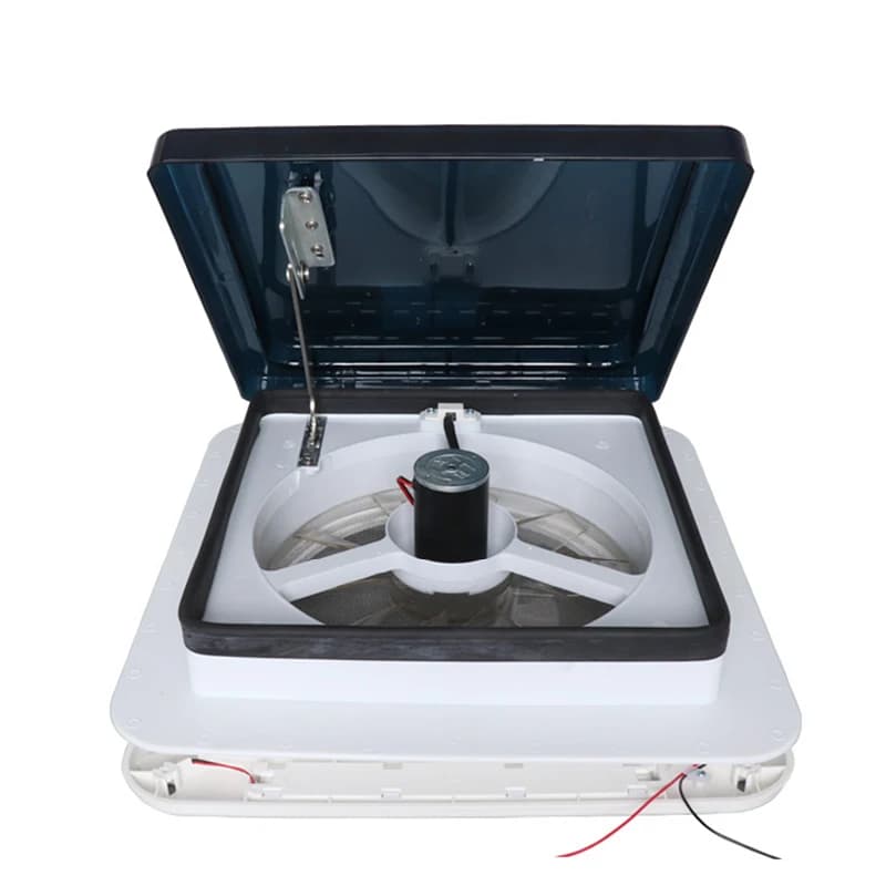Ventilateur de camping-car à commande manuelle avec LED, accessoires de caravane, ventilateurs de to