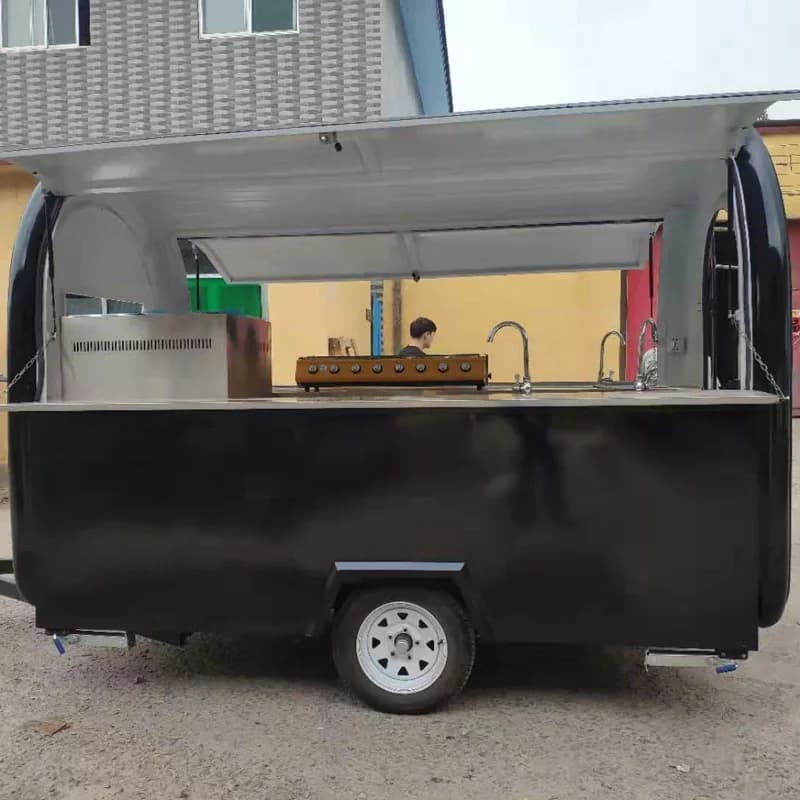 Remorque de nourriture mobile pour camion de nourriture, remorque de collation à vendre