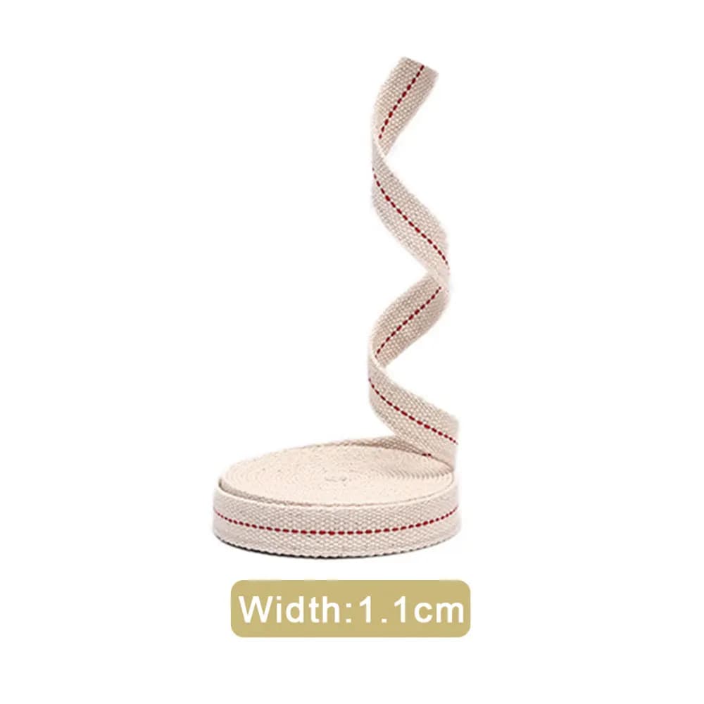 Mèches de rechange pour lampes à huile, mèche plate tressée pour bricolage, bougie faite à la main, 