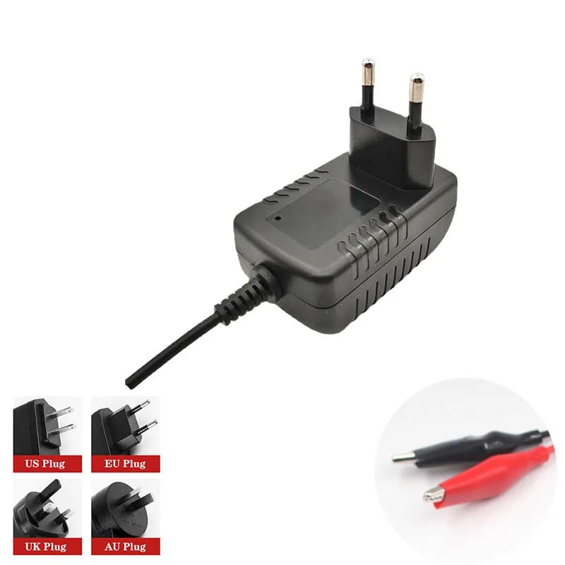 Chargeur de batterie au Lithium Rechargeable 18650, DC 5.5mm x 2.1mm, Portable pour 1 2 cordes Lithi