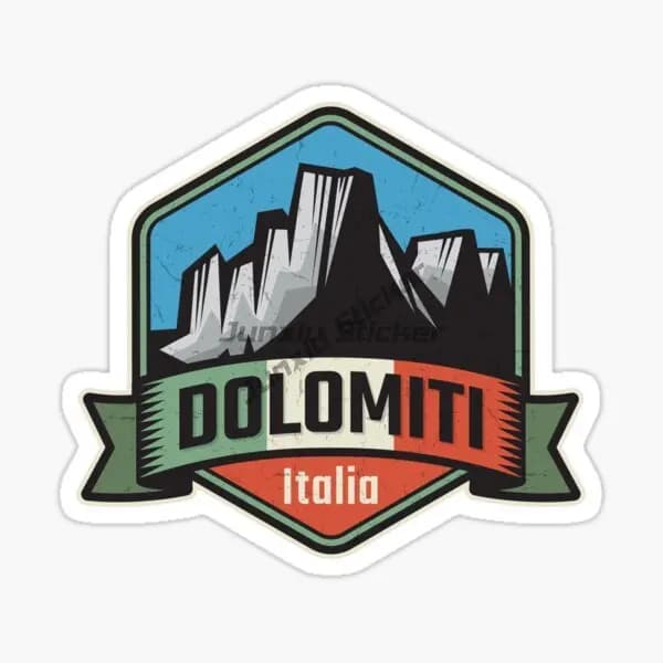 DOLOMITI italie escalade voiture autocollant Graffiti eau ordinateur guitare bagages décoration créa
