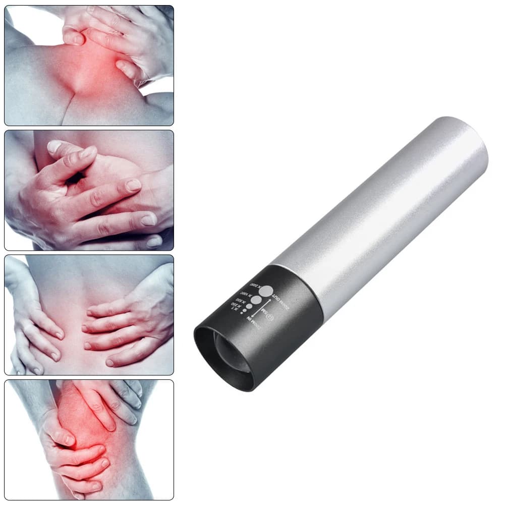Lampe de thérapie par lumière rouge, lampe torche zoomable, lampe torche LED pour soulager les doule