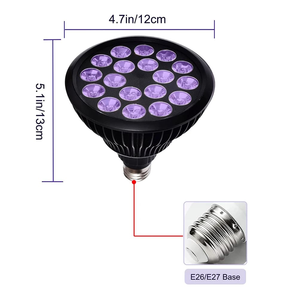 Lampe de bronzage ultraviolette 54W lampe à solarium pour le corps de bronzage soins de la peau 18 L