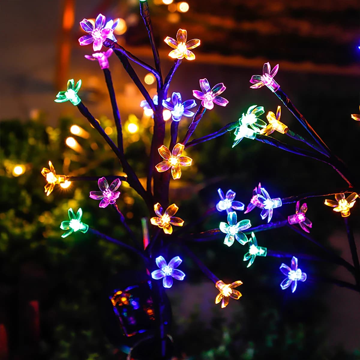 Lampe de fleur de cerisier de branche d'arbre à énergie solaire, cadeau de décoration parfait pour l
