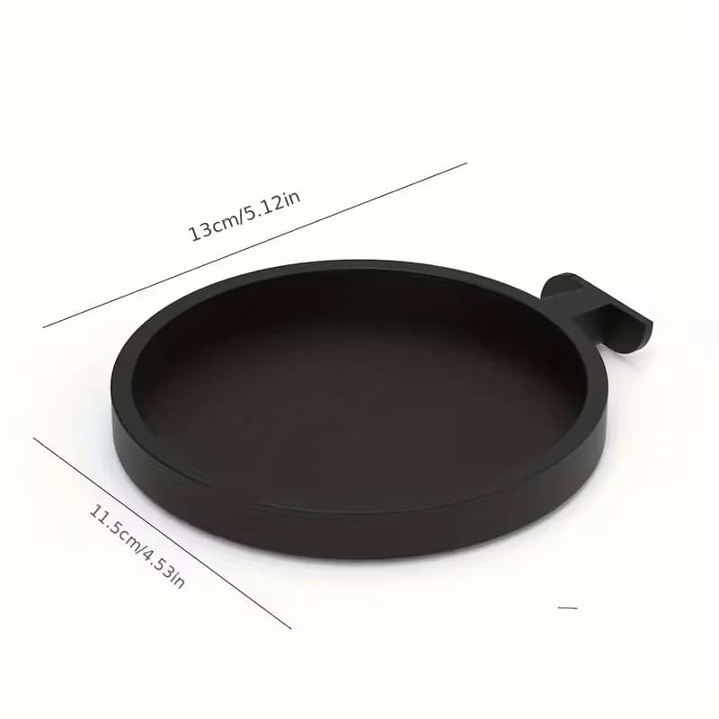Étagère flottante sans perçage pour panneau acoustique, organisateur mural rond pour petite plante, 