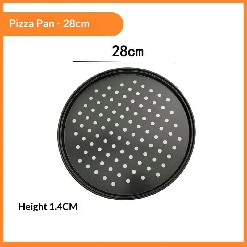 Plaque à pizza ronde avec trous, en acier au carbone, pour four, accessoires pour four à pizza, outi