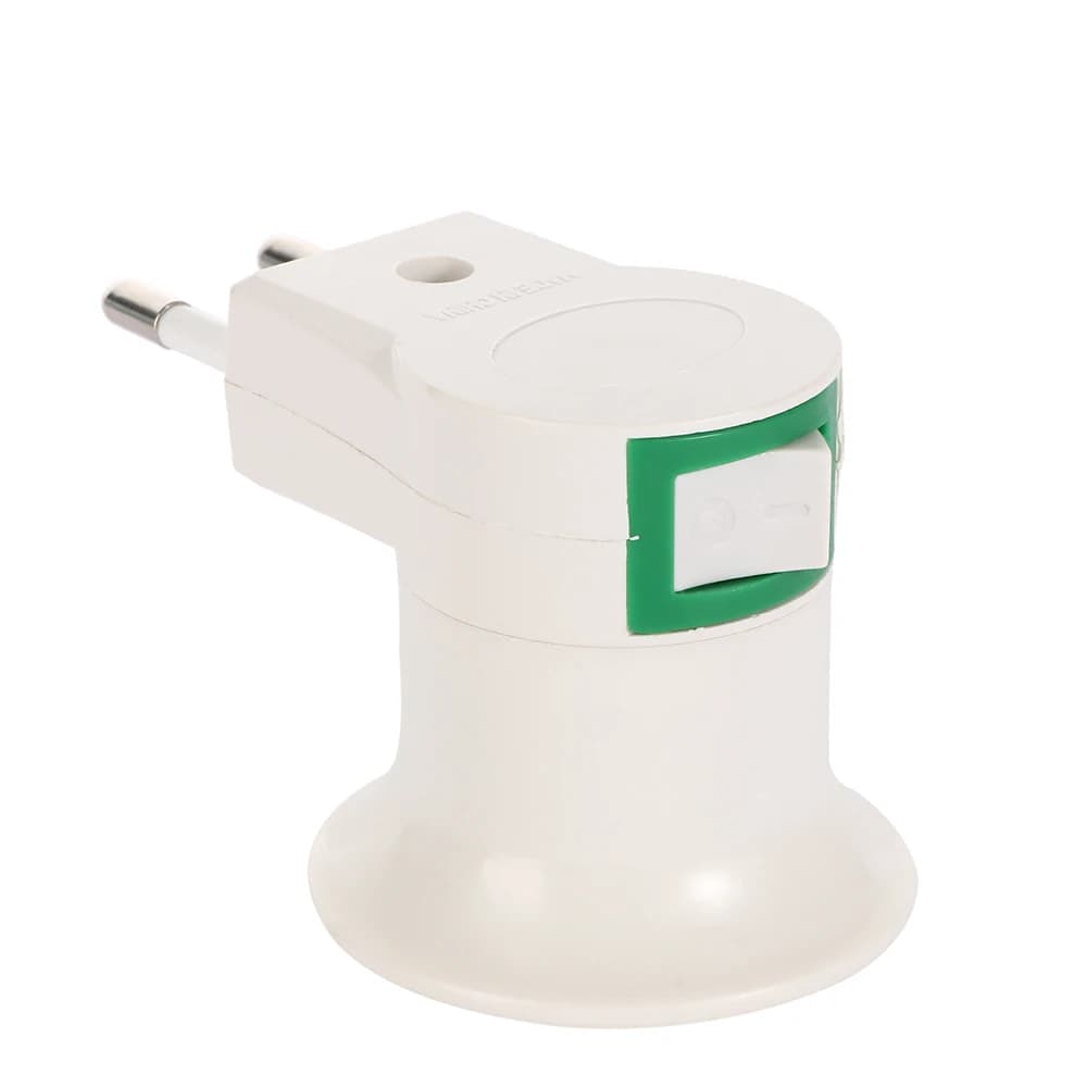 Prise ue avec interrupteur marche/arrêt, applique murale, séparateur de douille, support de lampe, a
