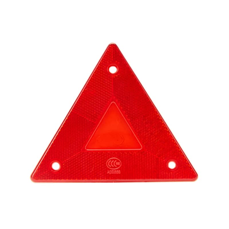Réflecteur d'avertissement de camion Triangle rouge, plaque de panneau d'avertissement d'arrêt de ca