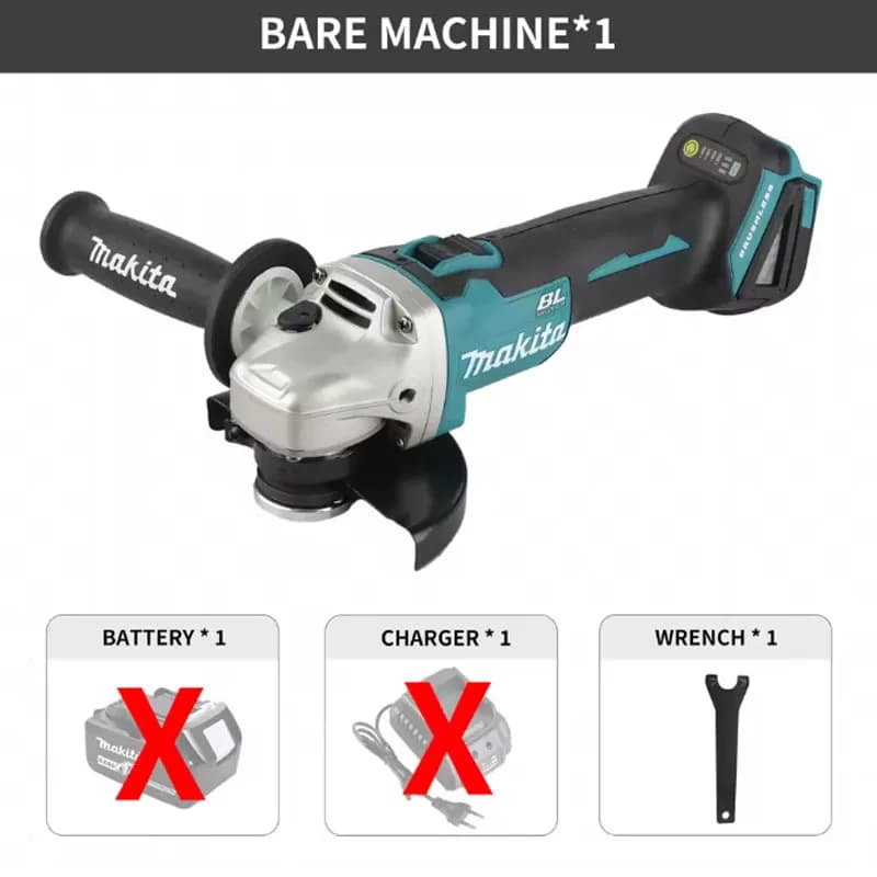 Meuleuse d'angle sans fil Makita DGA504 18V sans balais, outil de polissage et de découpe rechargeab