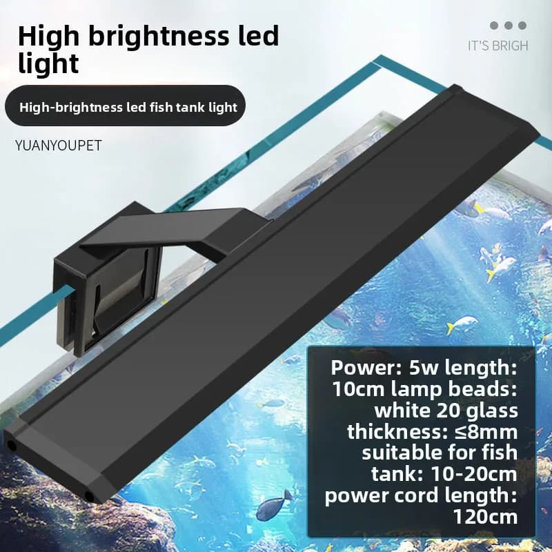 Lumière LED professionnelle pour aquarium - Haute luminosité pour aquarium planté, lampe à clipser a