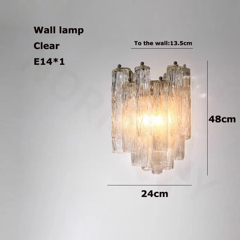 Lampe suspendue LED avec tube en verre rose et blanc, design français, lampe suspendue brillante pou