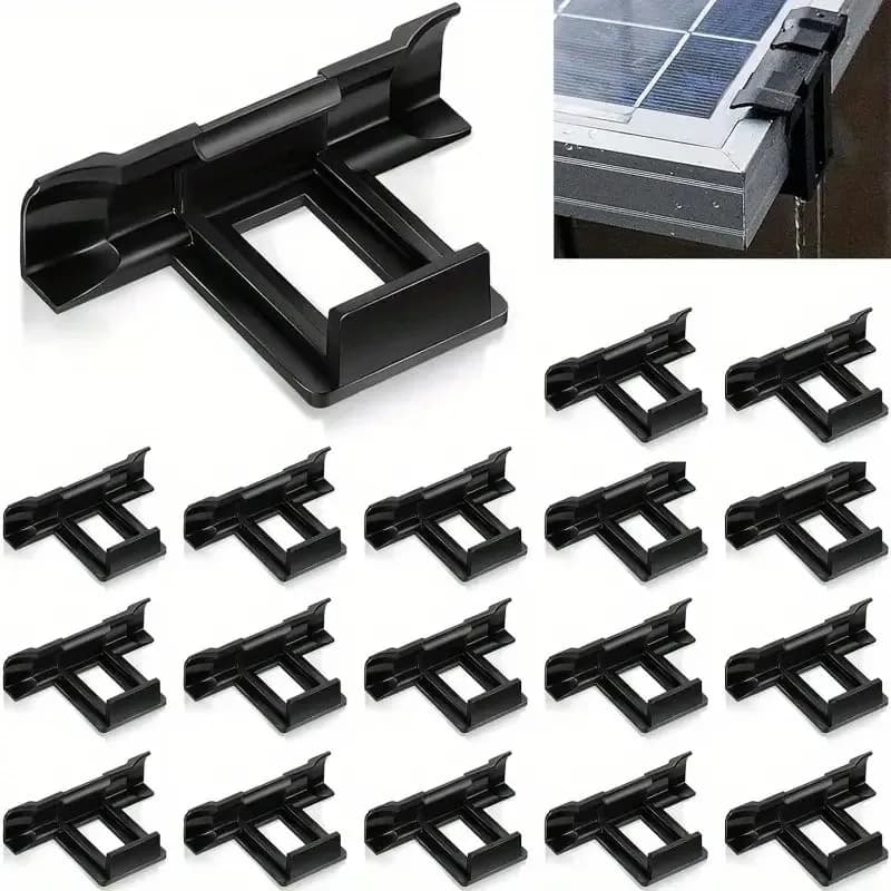 40 clips de drainage en plastique durables pour panneaux solaires de camping-car, gouttières et syst